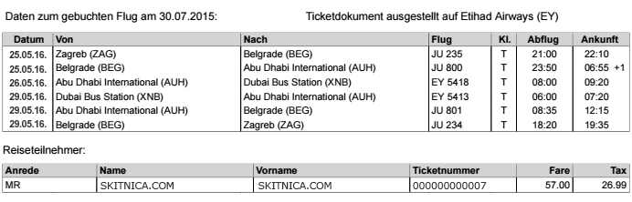 Dubai ticket